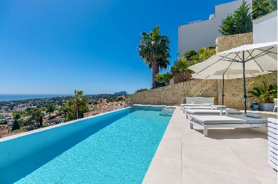 Villa in Moraira zu verkaufen, Espace de vie 370 m², Baujahr 2022, Klimaanlage, Terrain 813 m², 4 Chambres &agrave; coucher, 4 Badezimmer, Pool, ref.: AM-12683DR-36