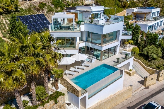 Villa in Moraira zu verkaufen, Espace de vie 370 m², Baujahr 2022, Klimaanlage, Terrain 813 m², 4 Chambres &agrave; coucher, 4 Badezimmer, Pool, ref.: AM-12683DR-42