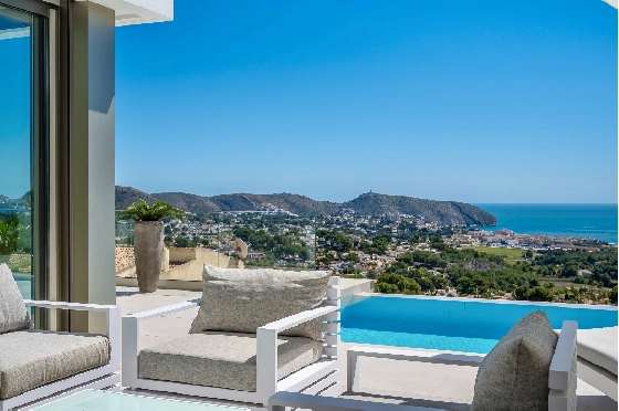 Villa in Moraira zu verkaufen, Espace de vie 370 m², Baujahr 2022, Klimaanlage, Terrain 813 m², 4 Chambres &agrave; coucher, 4 Badezimmer, Pool, ref.: AM-12683DR-50