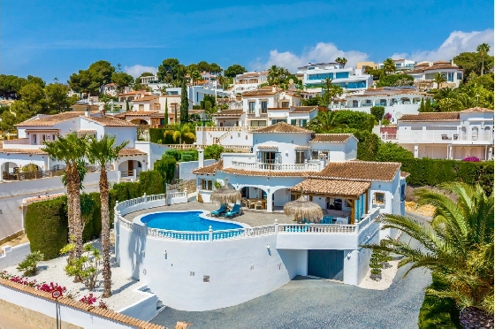 Villa in Moraira zu verkaufen, Espace de vie 290 m², Baujahr 2003, + Ofen, Klimaanlage, Terrain 847 m², 3 Chambres &agrave; coucher, 3 Badezimmer, Pool, ref.: AM-12692DR-10