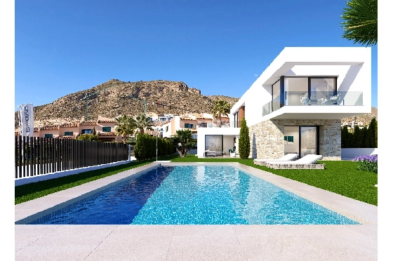 Villa in Finestrat zu verkaufen, Espace de vie 157 m², Terrain 517 m², 3 Chambres &agrave; coucher, 3 Badezimmer, Pool, ref.: CPS-ESPH995-2