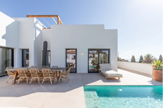 Villa in Moraira zu verkaufen, Espace de vie 347 m², Baujahr 2025, Klimaanlage, Terrain 852 m², 4 Chambres &agrave; coucher, 5 Badezimmer, Pool, ref.: AM-12704DA-2