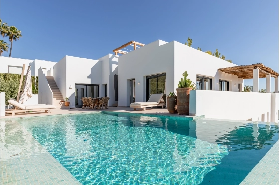 Villa in Moraira zu verkaufen, Espace de vie 347 m², Baujahr 2025, Klimaanlage, Terrain 852 m², 4 Chambres &agrave; coucher, 5 Badezimmer, Pool, ref.: AM-12704DA-44