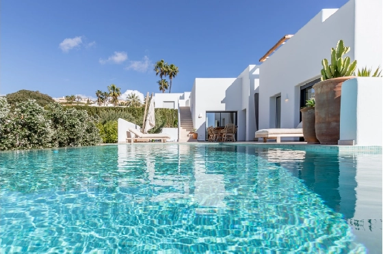 Villa in Moraira zu verkaufen, Espace de vie 347 m², Baujahr 2025, Klimaanlage, Terrain 852 m², 4 Chambres &agrave; coucher, 5 Badezimmer, Pool, ref.: AM-12704DA-45