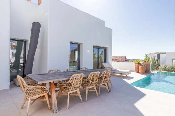 Villa in Moraira zu verkaufen, Espace de vie 347 m², Baujahr 2025, Klimaanlage, Terrain 852 m², 4 Chambres &agrave; coucher, 5 Badezimmer, Pool, ref.: AM-12704DA-49