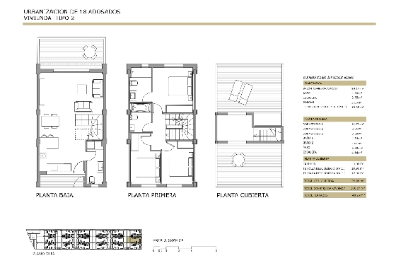 Reihenhaus-Mitte in Els Poblets zu verkaufen, Espace de vie 93 m², Terrain 51 m², 3 Chambres &agrave; coucher, 2 Badezimmer, ref.: IV-SV12-8