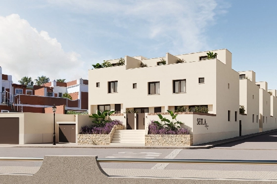 Eck-Reihenhaus in Els Poblets zu verkaufen, Espace de vie 93 m², Terrain 49 m², 3 Chambres &agrave; coucher, 2 Badezimmer, ref.: IV-SV4-1