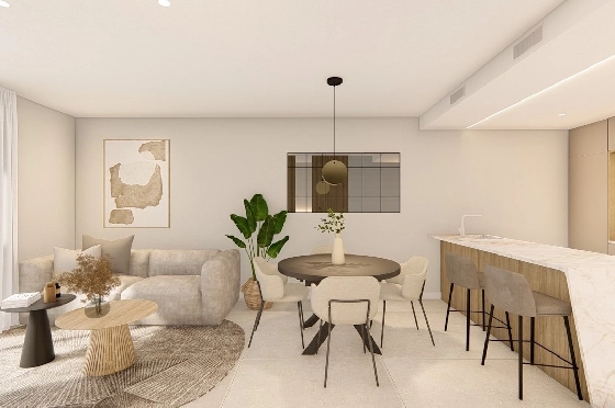 Etagen Apartment in Los Alcazares zu verkaufen, Espace de vie 100 m², Zustand Erstbezug, Klimaanlage, 3 Chambres &agrave; coucher, 2 Badezimmer, Pool, ref.: HA-LAN-480-A03-10