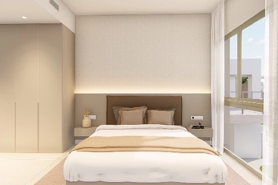 Etagen Apartment in Los Alcazares zu verkaufen, Espace de vie 100 m², Zustand Erstbezug, Klimaanlage, 3 Chambres &agrave; coucher, 2 Badezimmer, Pool, ref.: HA-LAN-480-A03-12