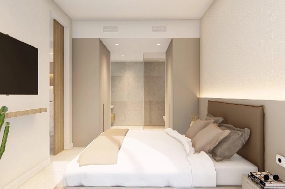 Etagen Apartment in Los Alcazares zu verkaufen, Espace de vie 100 m², Zustand Erstbezug, Klimaanlage, 3 Chambres &agrave; coucher, 2 Badezimmer, Pool, ref.: HA-LAN-480-A03-13