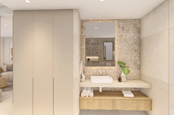 Etagen Apartment in Los Alcazares zu verkaufen, Espace de vie 100 m², Zustand Erstbezug, Klimaanlage, 3 Chambres &agrave; coucher, 2 Badezimmer, Pool, ref.: HA-LAN-480-A03-16