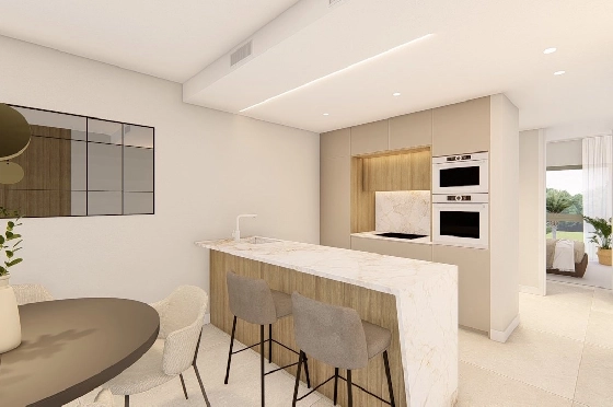 Etagen Apartment in Los Alcazares zu verkaufen, Espace de vie 100 m², Zustand Erstbezug, Klimaanlage, 3 Chambres &agrave; coucher, 2 Badezimmer, Pool, ref.: HA-LAN-480-A03-6