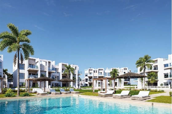 Penthouse Apartment in Los Alcazares zu verkaufen, Espace de vie 150 m², Zustand Erstbezug, Klimaanlage, 2 Chambres &agrave; coucher, 2 Badezimmer, Pool, ref.: HA-LAN-480-A02-1