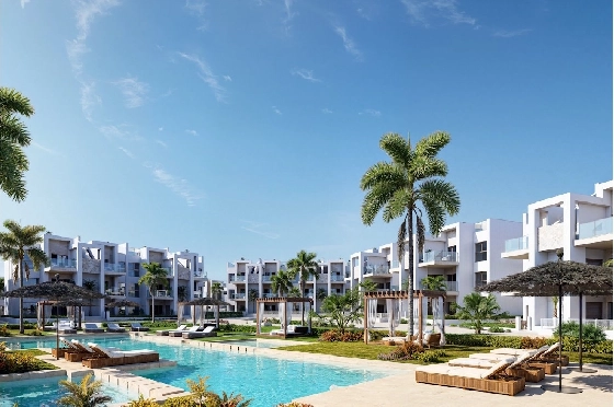 Penthouse Apartment in Los Alcazares zu verkaufen, Espace de vie 177 m², Zustand Erstbezug, Klimaanlage, 3 Chambres &agrave; coucher, 2 Badezimmer, Pool, ref.: HA-LAN-480-A04-2