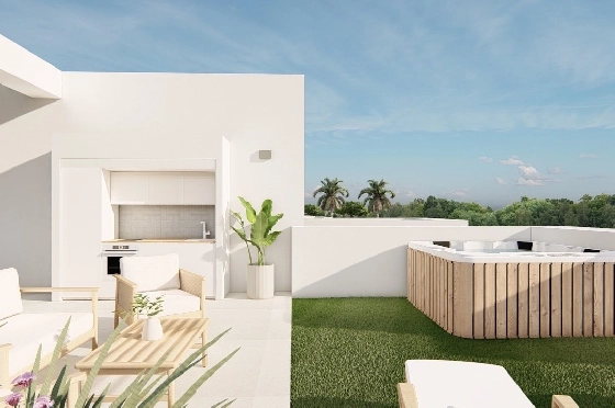 Penthouse Apartment in Los Alcazares zu verkaufen, Espace de vie 177 m², Zustand Erstbezug, Klimaanlage, 3 Chambres &agrave; coucher, 2 Badezimmer, Pool, ref.: HA-LAN-480-A04-24