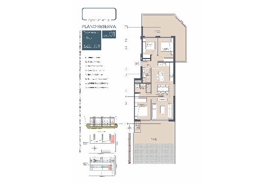 Etagen Apartment in Benijofar zu verkaufen, Espace de vie 103 m², Zustand Erstbezug, 3 Chambres &agrave; coucher, 2 Badezimmer, Pool, ref.: HA-BNN-319-A01-10