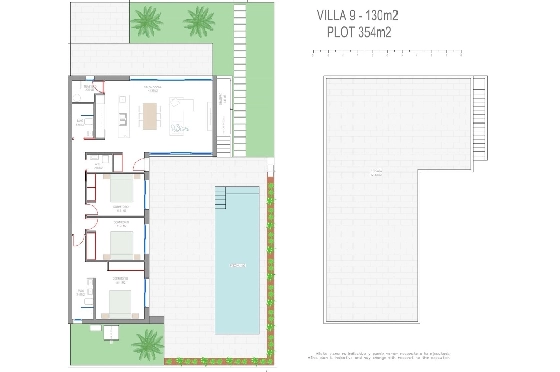 Villa in Los Alcazares zu verkaufen, Espace de vie 198 m², Zustand Erstbezug, Klimaanlage, Terrain 235 m², 3 Chambres &agrave; coucher, 2 Badezimmer, Pool, ref.: HA-LAN-501-E01-32