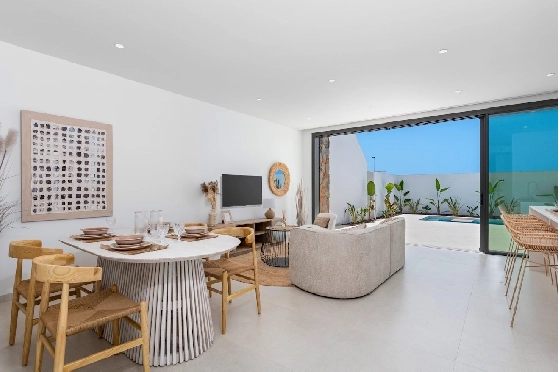 Villa in Los Alcazares zu verkaufen, Espace de vie 198 m², Zustand Erstbezug, Klimaanlage, Terrain 235 m², 3 Chambres &agrave; coucher, 2 Badezimmer, Pool, ref.: HA-LAN-501-E01-4