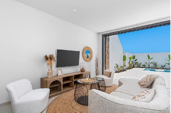 Villa in Los Alcazares zu verkaufen, Espace de vie 198 m², Zustand Erstbezug, Klimaanlage, Terrain 235 m², 3 Chambres &agrave; coucher, 2 Badezimmer, Pool, ref.: HA-LAN-501-E01-5