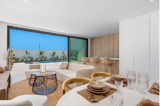 Villa in Los Alcazares zu verkaufen, Espace de vie 198 m², Zustand Erstbezug, Klimaanlage, Terrain 235 m², 3 Chambres &agrave; coucher, 2 Badezimmer, Pool, ref.: HA-LAN-501-E01-8