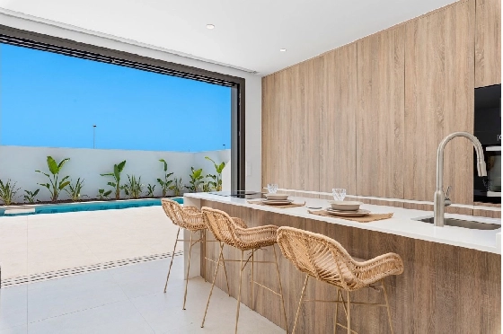 Villa in Los Alcazares zu verkaufen, Espace de vie 198 m², Zustand Erstbezug, Klimaanlage, Terrain 235 m², 3 Chambres &agrave; coucher, 2 Badezimmer, Pool, ref.: HA-LAN-501-E01-9