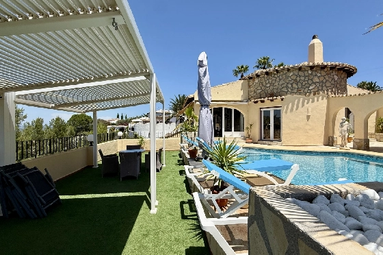 Villa in Pego - Monte Pego(Rafol) zu verkaufen, Espace de vie 259 m², Baujahr 1990, + Zentralheizung, Klimaanlage, Terrain 2400 m², 4 Chambres &agrave; coucher, 3 Badezimmer, Pool, ref.: JS-1026-4