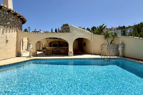 Villa in Pego - Monte Pego(Rafol) zu verkaufen, Espace de vie 259 m², Baujahr 1990, + Zentralheizung, Klimaanlage, Terrain 2400 m², 4 Chambres &agrave; coucher, 3 Badezimmer, Pool, ref.: JS-1026-5