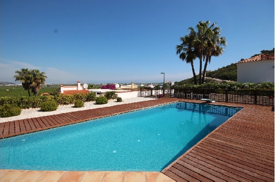 Sommerhaus in Oliva(San Pere) zur Ferienvermietung, Espace de vie 170 m², Baujahr 2005, Zustand neuwertig, + Fussbodenheizung, Klimaanlage, Terrain 900 m², 3 Chambres &agrave; coucher, 2 Badezimmer, Pool, ref.: V-1415-2