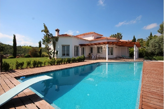 Sommerhaus in Oliva(San Pere) zur Ferienvermietung, Espace de vie 170 m², Baujahr 2005, Zustand neuwertig, + Fussbodenheizung, Klimaanlage, Terrain 900 m², 3 Chambres &agrave; coucher, 2 Badezimmer, Pool, ref.: V-1415-5