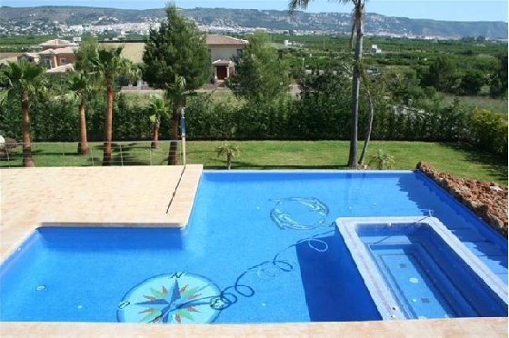 Villa in Javea zu verkaufen, Espace de vie 300 m², Baujahr 2010, Zustand neuwertig, + Zentralheizung, Klimaanlage, Terrain 1200 m², 5 Chambres &agrave; coucher, 4 Badezimmer, Pool, ref.: 2-0914-4
