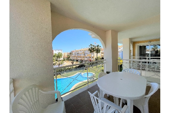 Apartment in Denia(Las Marinas) zur Ferienvermietung, Espace de vie 90 m², Baujahr 2003, Zustand gepflegt, + Zentralheizung, Klimaanlage, 1 Chambres &agrave; coucher, 1 Badezimmer, Pool, ref.: T-0318-4