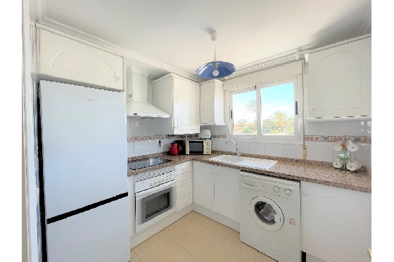 Apartment in Denia(Las Marinas) zur Ferienvermietung, Espace de vie 90 m², Baujahr 2003, Zustand gepflegt, + Zentralheizung, Klimaanlage, 1 Chambres &agrave; coucher, 1 Badezimmer, Pool, ref.: T-0318-5